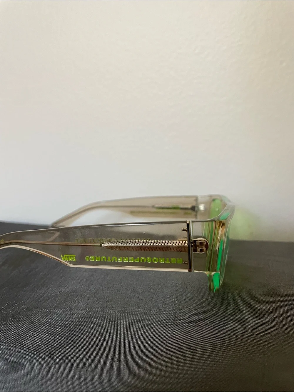 Retrosuperfuture // Vans Collab Green luminous Sunglasses